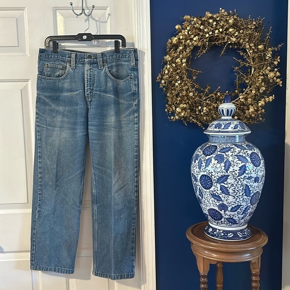 Men’s Carhartt Relaxed Fit Denim Jeans Size 34 x 30 - Picture 1 of 8